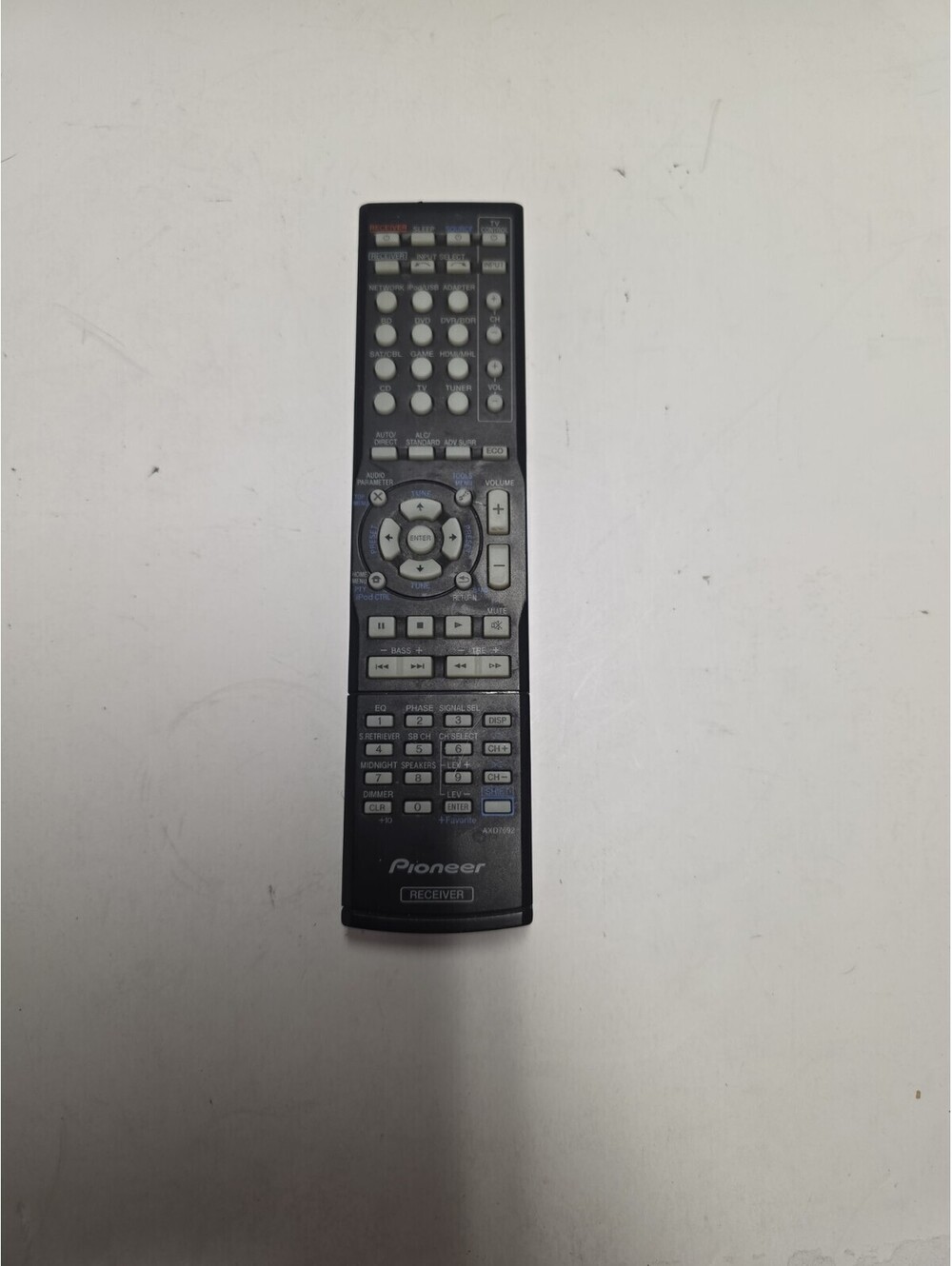 Genuine OEM Pioneer AXD7691 AV Audio Remote Control AXD7692 AXD7690 VSX-523-K
